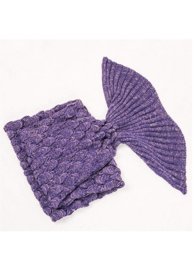 Mermaid Tail Blanket, Hand Crochet Mermaid Blanket, Soft Comfy Blanket for Girls