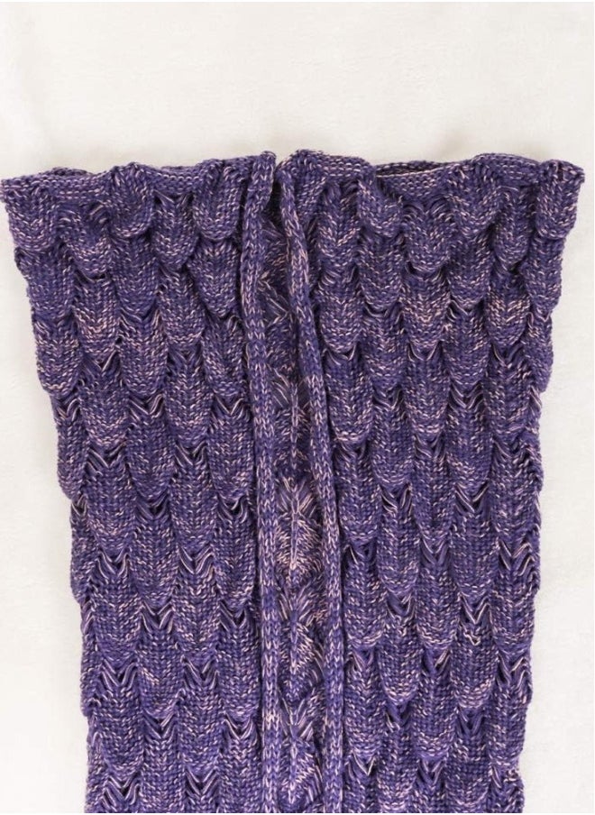 Mermaid Tail Blanket, Hand Crochet Mermaid Blanket, Soft Comfy Blanket for Girls