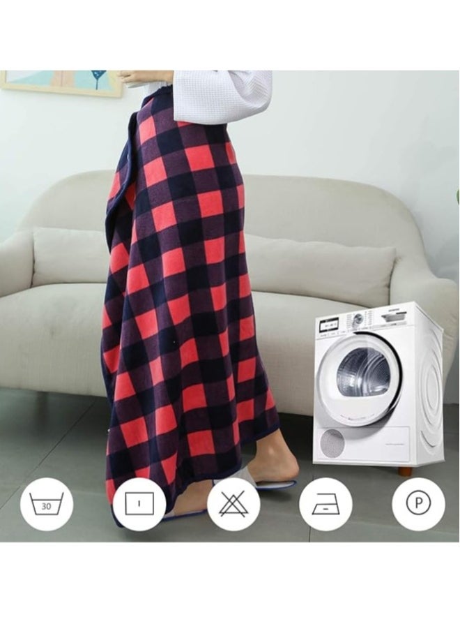 Fleece Wearable Blanket, Comfy Poncho Throw with ons, Plush Sleeveless Blankets, for Women Cape Wrap Cover