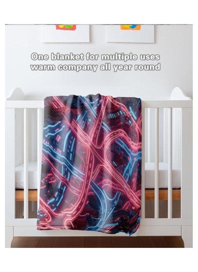 Children's or student cartoon flannel thin blanket (warm and comfortable, suitable for sleep, games) 100cm*150cm