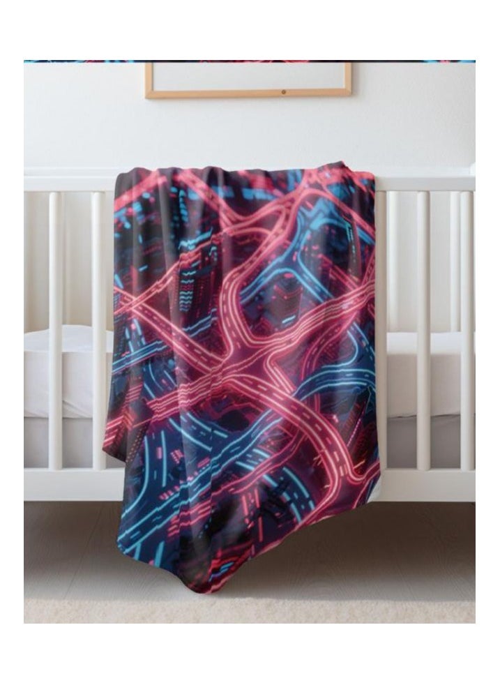 Children's or student cartoon flannel thin blanket (warm and comfortable, suitable for sleep, games) 100cm*150cm