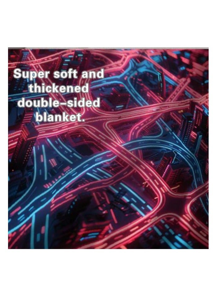 Children's or student cartoon flannel thin blanket (warm and comfortable, suitable for sleep, games) 100cm*150cm