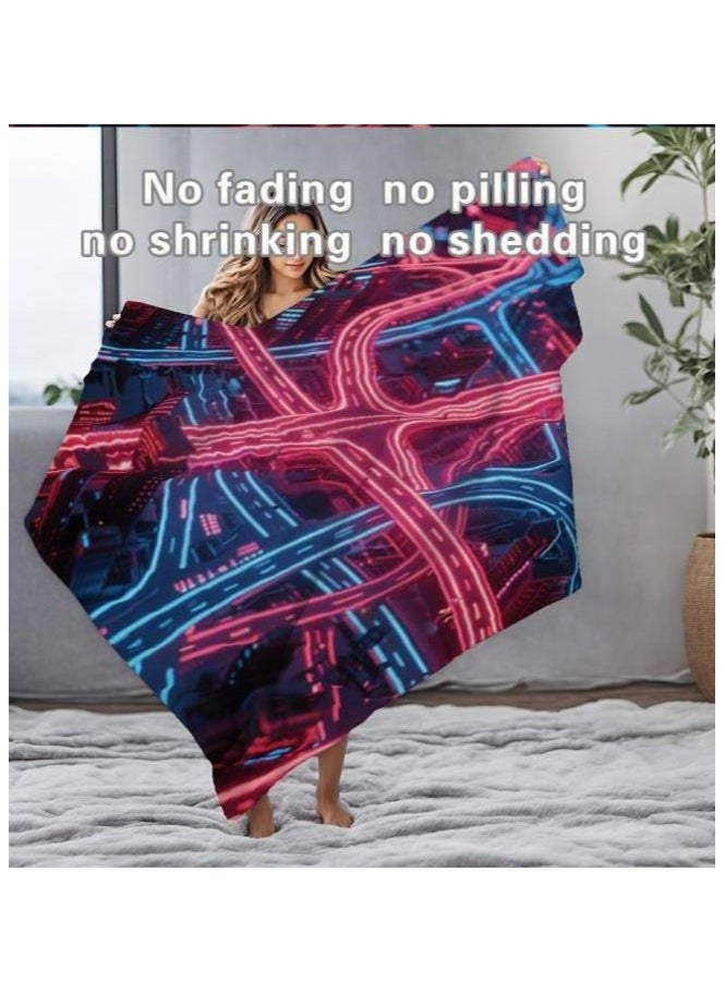 Children's or student cartoon flannel thin blanket (warm and comfortable, suitable for sleep, games) 100cm*150cm