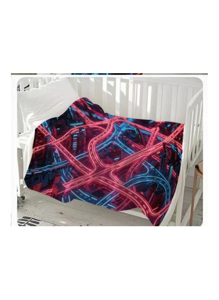 Children's or student cartoon flannel thin blanket (warm and comfortable, suitable for sleep, games) 100cm*150cm