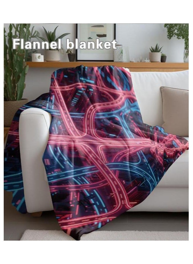Children's or student cartoon flannel thin blanket (warm and comfortable, suitable for sleep, games) 100cm*150cm