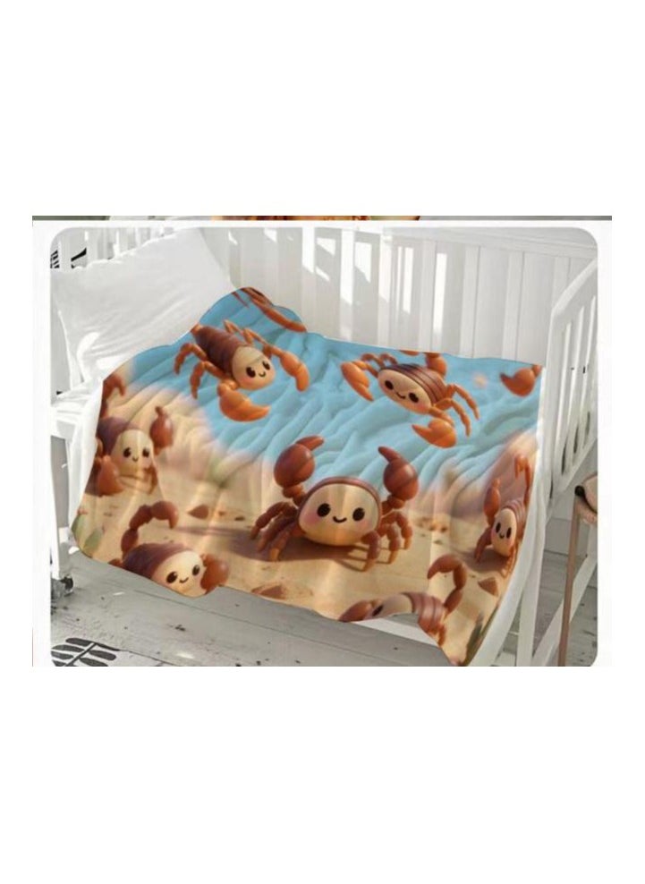 Children's or student cartoon flannel thin blanket (warm and comfortable, suitable for sleep, games) 100cm*150cm