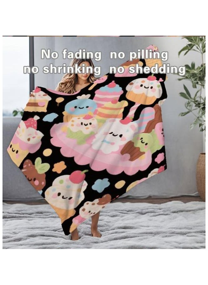 Flannel thin blanket (warm and comfortable, suitable for sleep, gaming, dust removal and sandproof) 150cm*200cm - 464