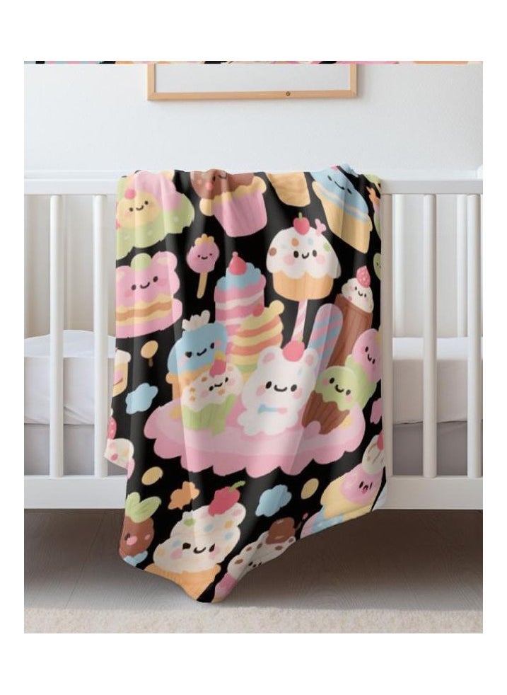 Flannel thin blanket (warm and comfortable, suitable for sleep, gaming, dust removal and sandproof) 150cm*200cm - 464