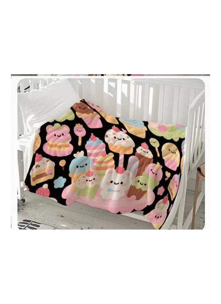 Flannel thin blanket (warm and comfortable, suitable for sleep, gaming, dust removal and sandproof) 150cm*200cm - 464