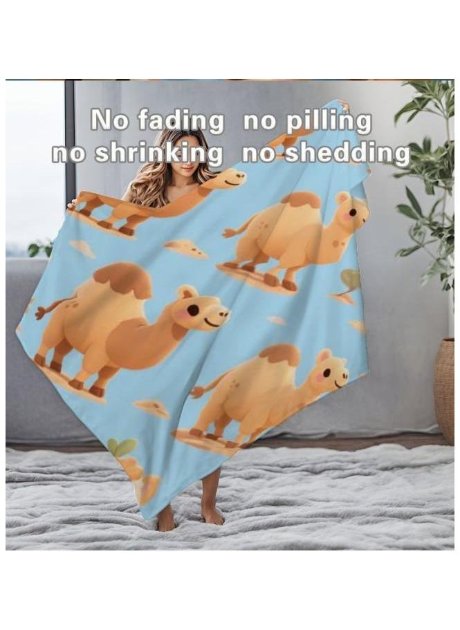 Children's or student cartoon flannel thin blanket (warm and comfortable, suitable for sleep, games) 100cm*150cm - 57