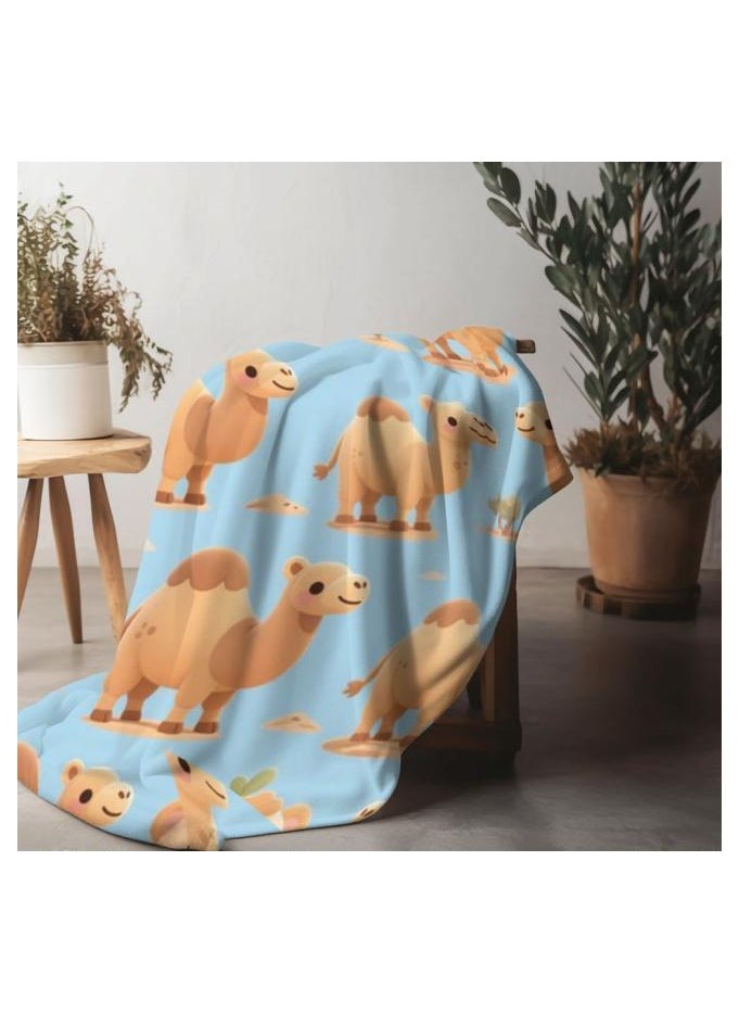 Children's or student cartoon flannel thin blanket (warm and comfortable, suitable for sleep, games) 100cm*150cm - 57