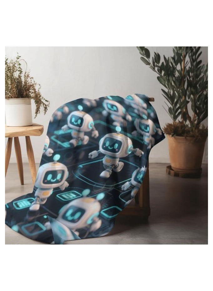 Flannel thin blanket (warm and comfortable, suitable for sleep, gaming, dust removal and sandproof) 150cm*200cm - 434