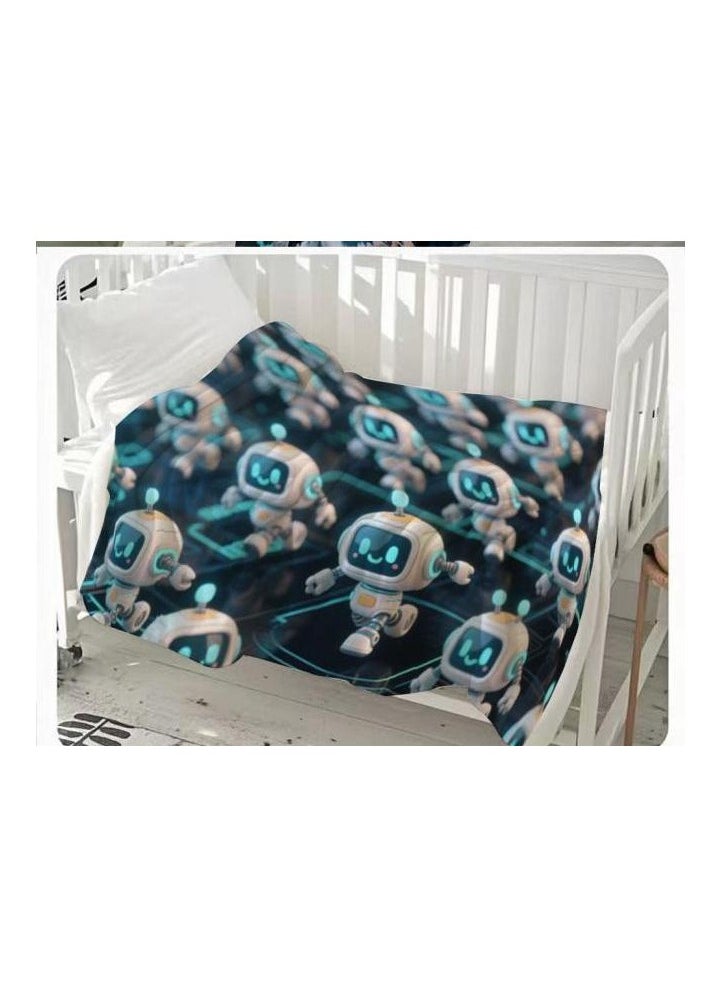 Flannel thin blanket (warm and comfortable, suitable for sleep, gaming, dust removal and sandproof) 150cm*200cm - 434