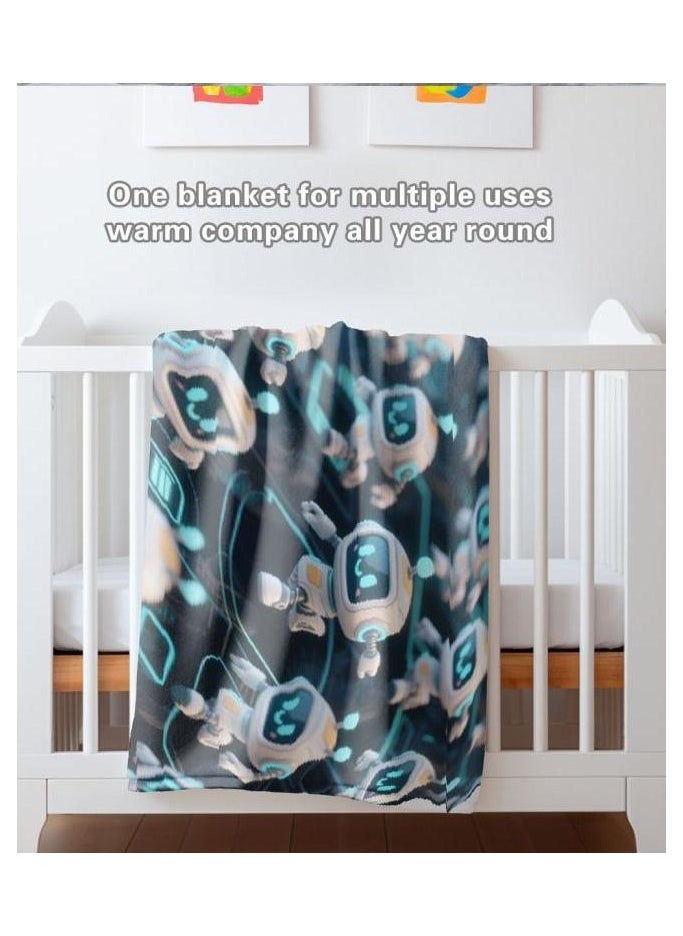 Flannel thin blanket (warm and comfortable, suitable for sleep, gaming, dust removal and sandproof) 150cm*200cm - 434