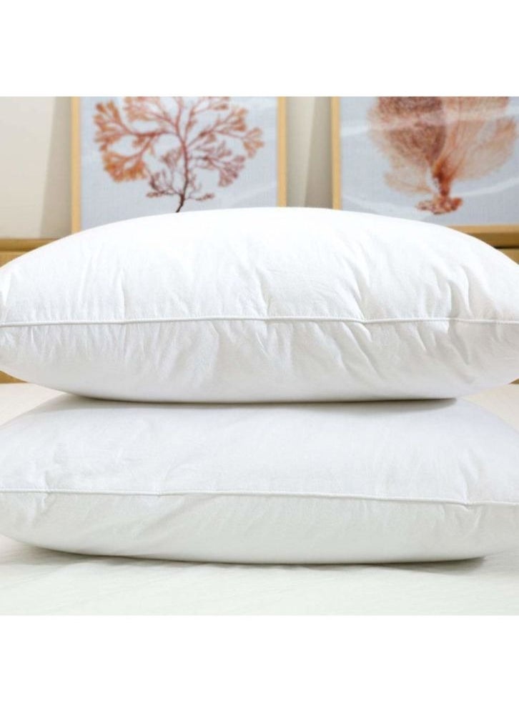 BYFT Orchard Exclusive Pillow (50 x 70 Cm) 900 gm Plain White Microfiber - Set of 02