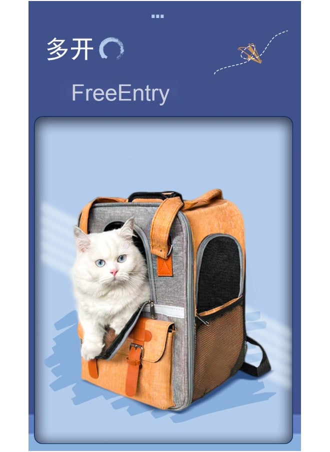 Portable Large Capacity Transparent Cat and Dog Backpack