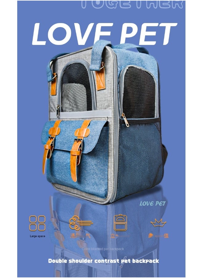 Portable Large Capacity Transparent Cat and Dog Backpack