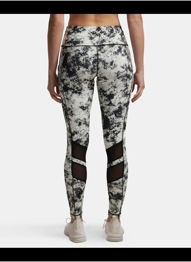 MW38 Women's Microfiber Elastane Stretch Performance Leggings with Breathable Mesh and Stay Dry Technology