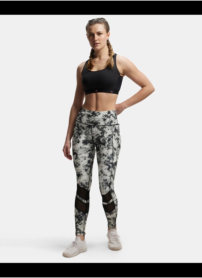 MW38 Women's Microfiber Elastane Stretch Performance Leggings with Breathable Mesh and Stay Dry Technology