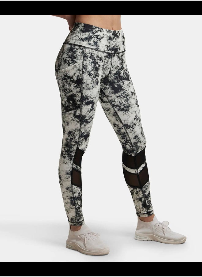 MW38 Women's Microfiber Elastane Stretch Performance Leggings with Breathable Mesh and Stay Dry Technology