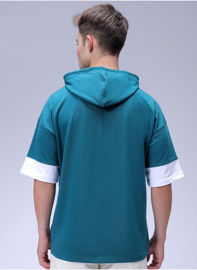 Men Oversized Batman Overhead Hooded Sweatshirt
