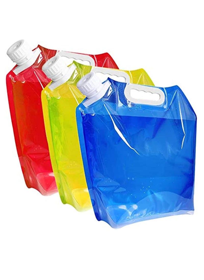 Portable Collapsible Water Storage Bag (5L)- Set of 3