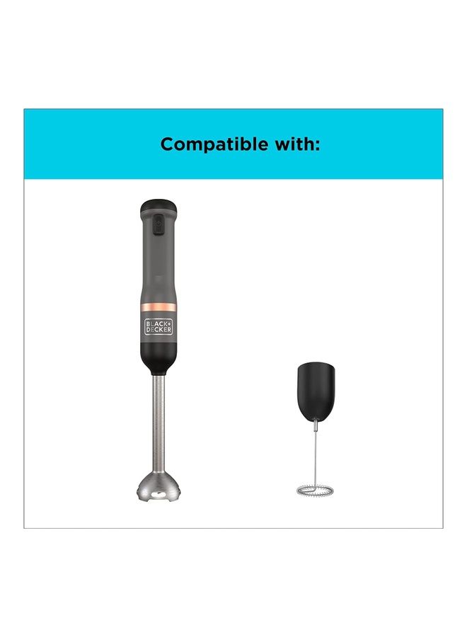 Kitchen Wand Milk Frother Attachment BCKM101MFFF-XJ Black/Silver
