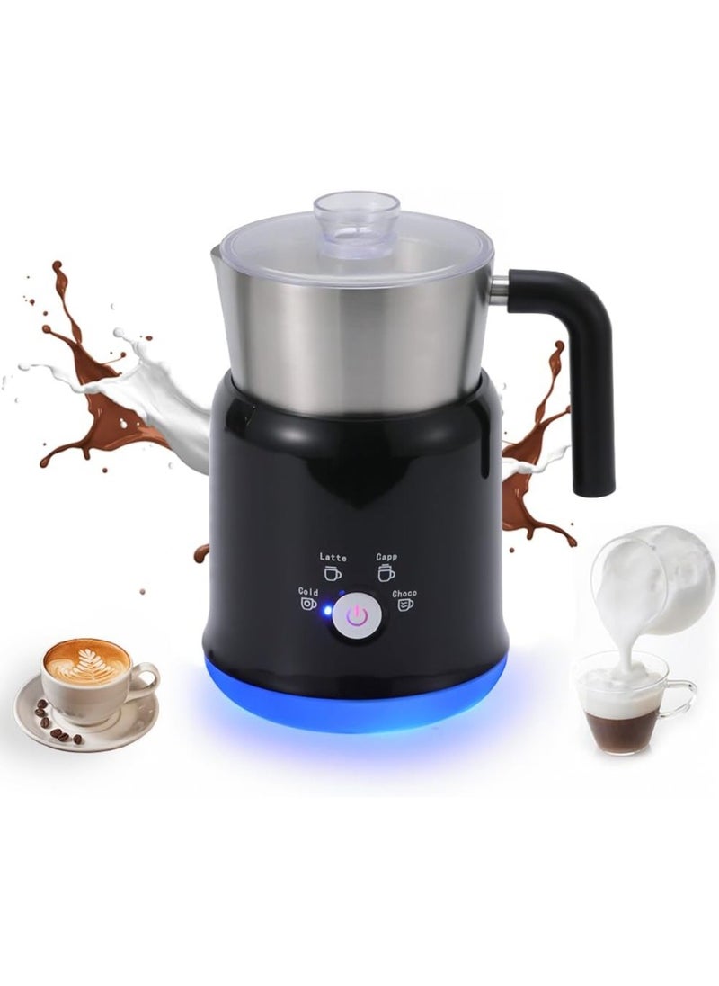 Detachable Milk Frother 23.67oz/700ml Electric Milk Frother and Steamer with Touch Control 600W 5 in 1 Hot/Cold Foam Maker for Latte Cappuccinos Hot Chocolate Milk