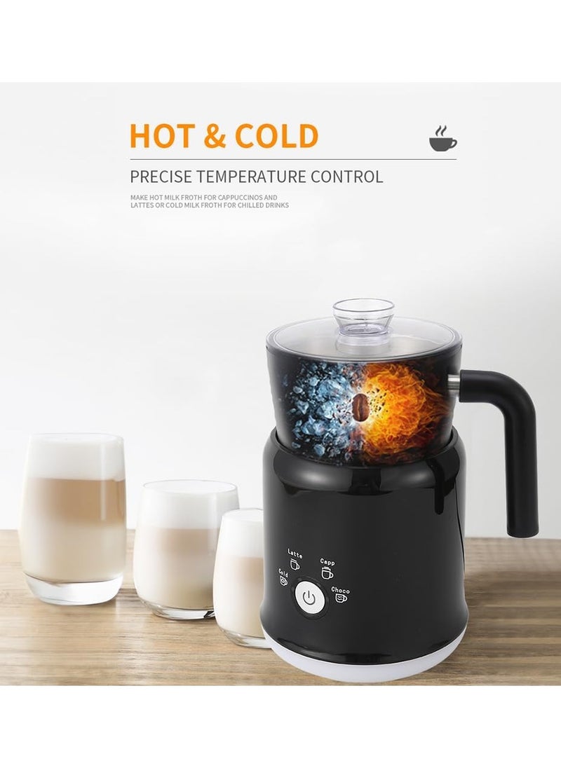 Detachable Milk Frother 23.67oz/700ml Electric Milk Frother and Steamer with Touch Control 600W 5 in 1 Hot/Cold Foam Maker for Latte Cappuccinos Hot Chocolate Milk
