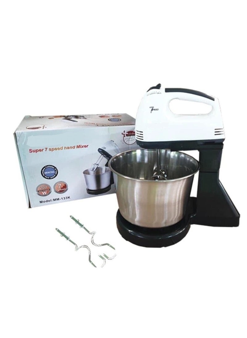 Hand Food Automatic Mixer | 7-Speed Egg Beater | Flour, Bread, Blenders for Cake Baking at Home