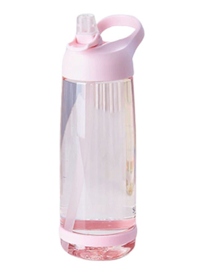 Outdoor Water Bottle With Straw Pink 24x7cm