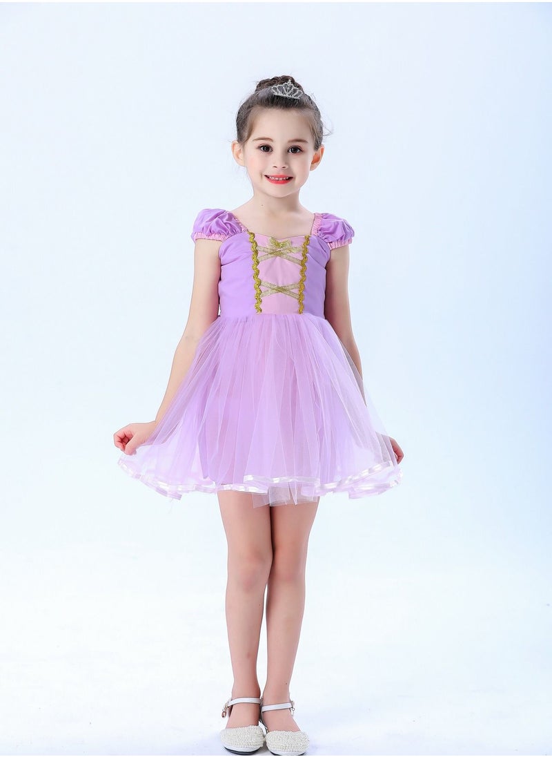 Fairy Princess Themed Party Dress Purple