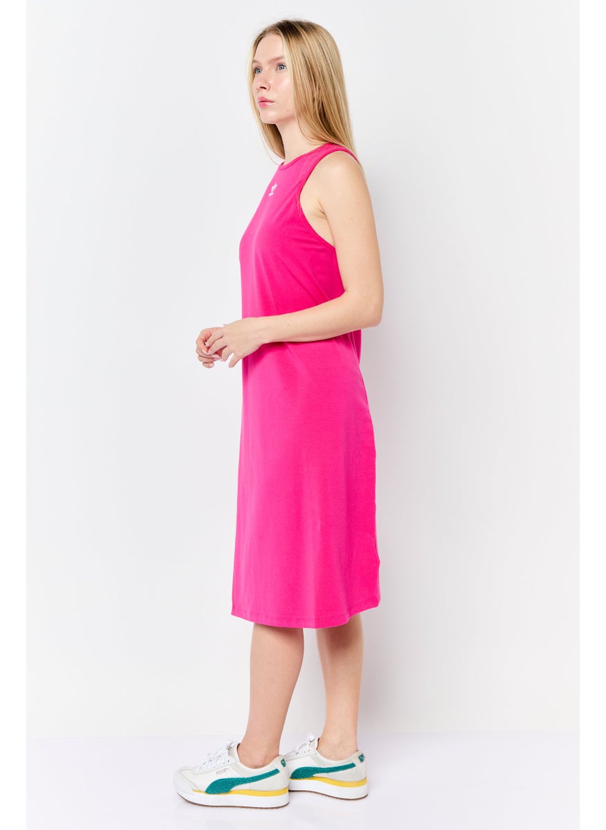 Women Plus Size Sportwear Fit Sleeveless Outdoor Dresses, Pink