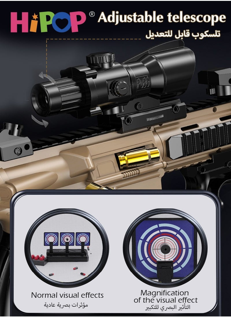 M416 Electric Toys Gun for Kids,Gun Toy with Shell Throwing Function,Manual and Electric Dual Mode,Safe Soft Bullet,Kids Educational Model Gun Toy and No Harm