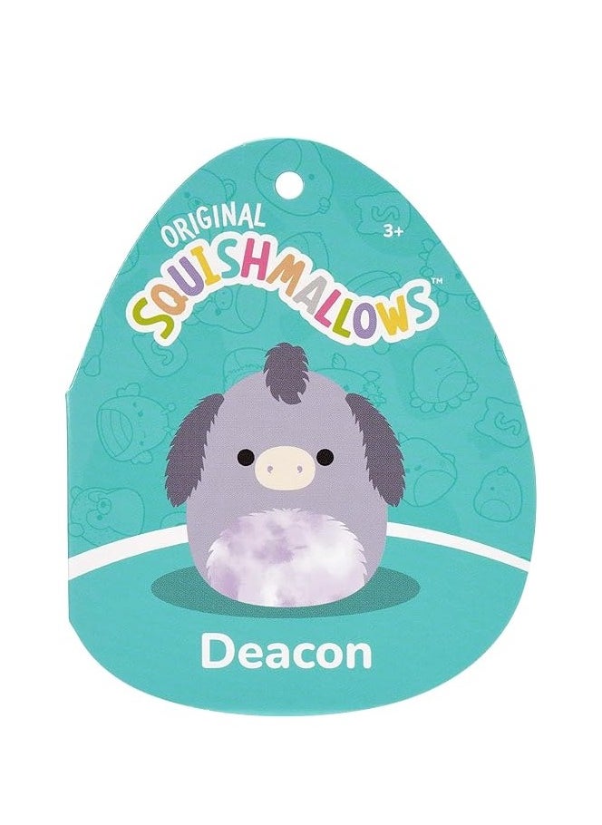 Squishmallows 12-Inch Deacon the Purple Donkey Plush with Tie-Dye Belly – Official Kellytoy Medium Stuffed Toy by Jazwares – Soft, Washable Gift for Kids & Plush Collectors