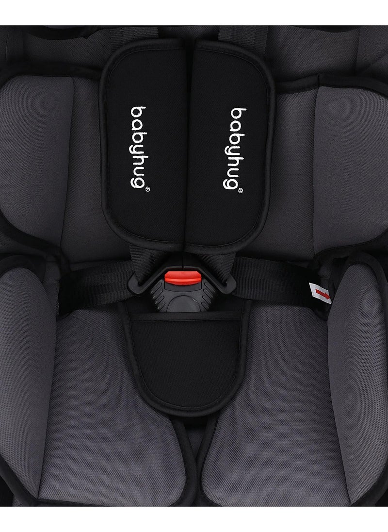 Babyhug Expedition 3-in-1 Convertible Car Seat with Recliner, Side Impact Protection, ECE Certified, 0 to 12 Years, 55 x 45 x 60 cm