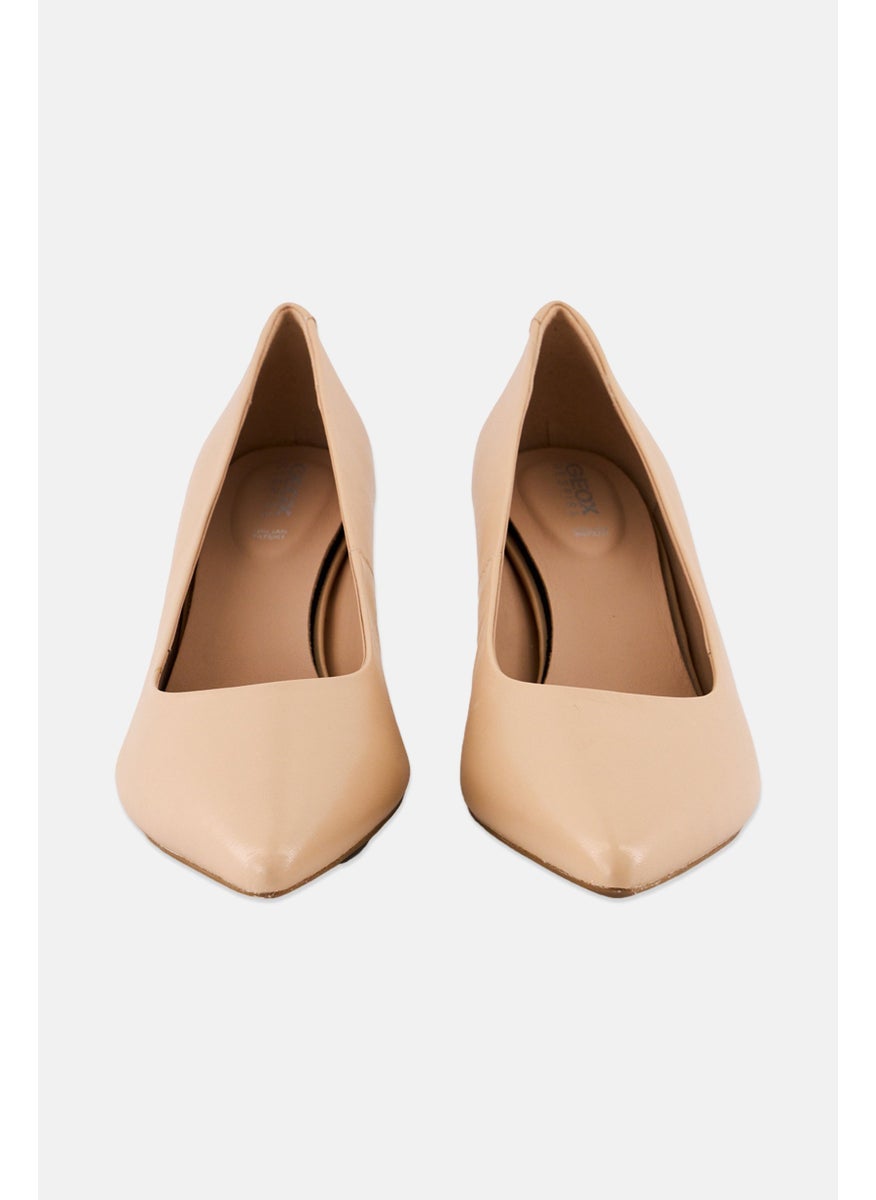 Women Slip On Pumps, Beige