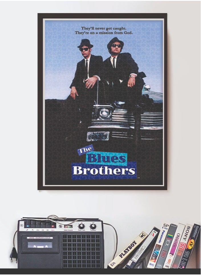 Clementoni Puzzle The Blues Brothers-Cult Movie 500 Pieces | Jigsaw Puzzle | Puzzle for Adults | Challenging Puzzle | Perfect for Stress Reliever and Puzzle Lovers | Made in Italy