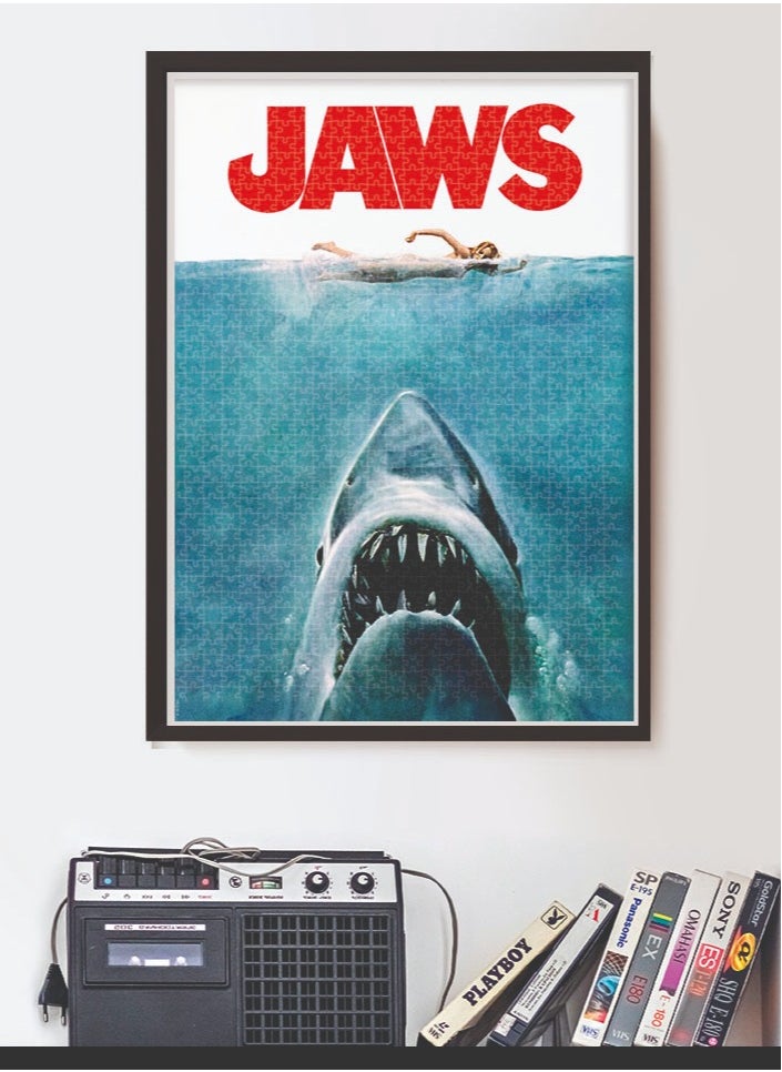 Clementoni Puzzle Jaws-Cult Movie 500 Pieces | Jigsaw Puzzle | Puzzle for Adults | Challenging Puzzle | Perfect for Stress Reliever and Puzzle Lovers | Made in Italy