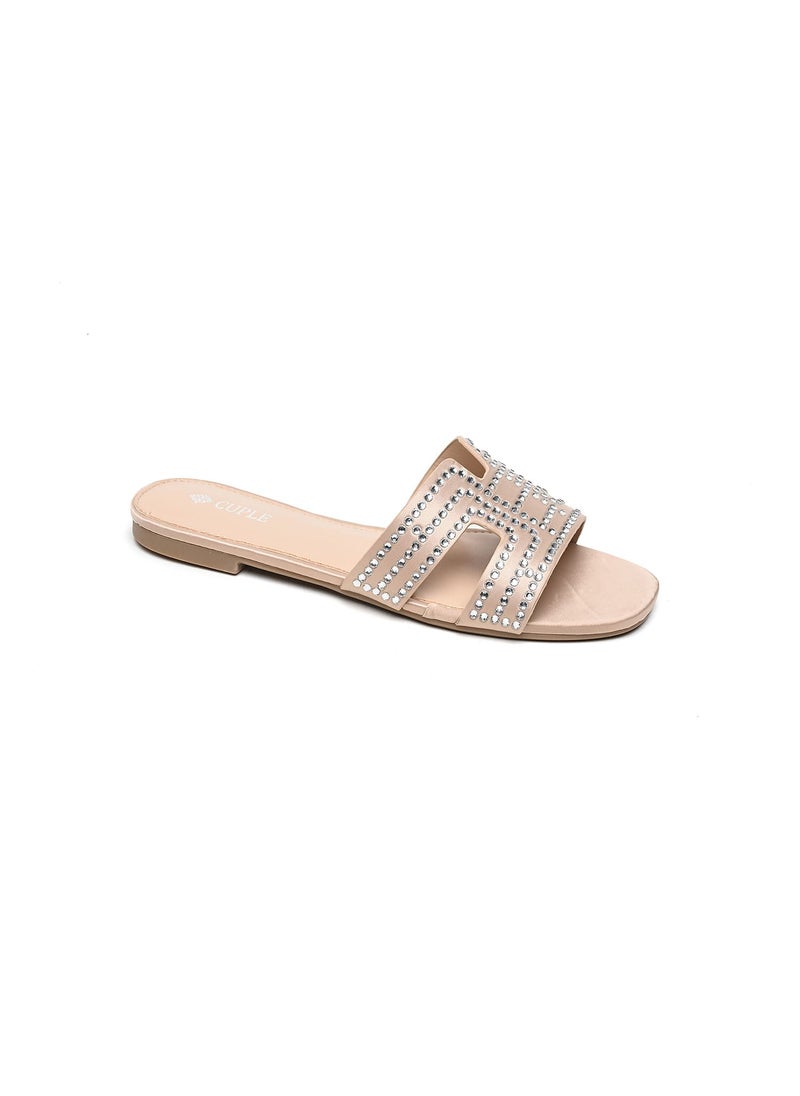 Ladies Embellished slip-on Sandals