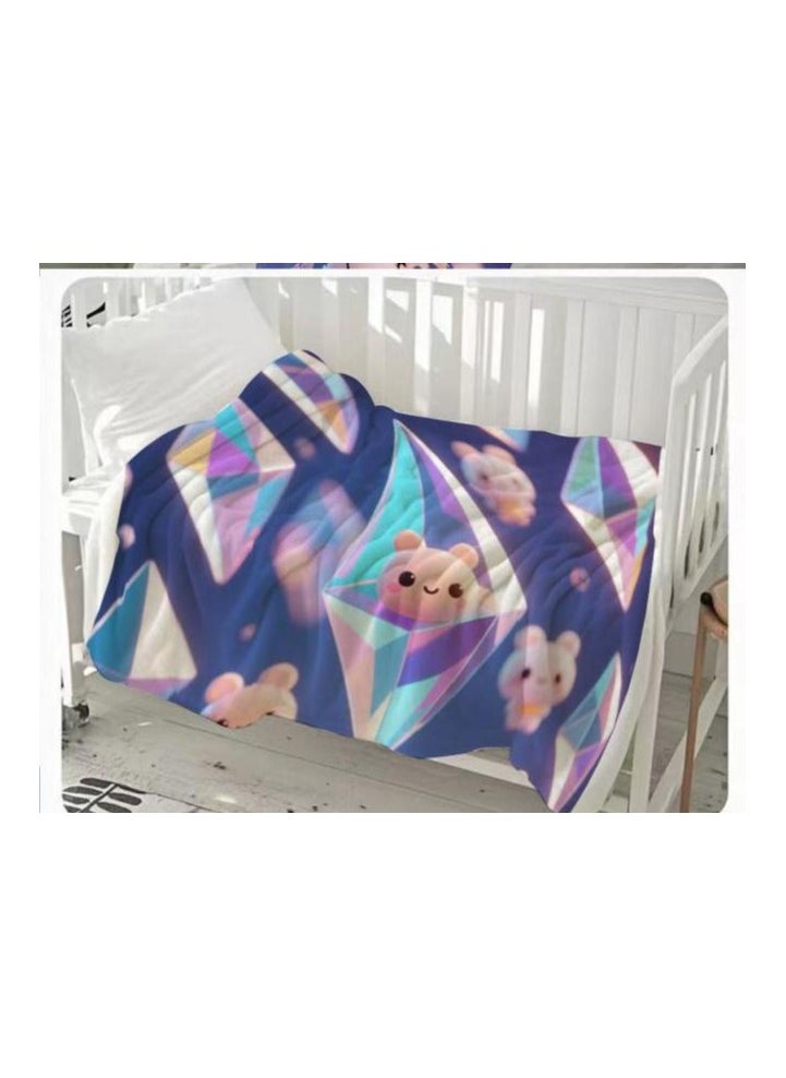 Children's or student cartoon flannel thin blanket (warm and comfortable, suitable for sleep, games) 100cm*150cm