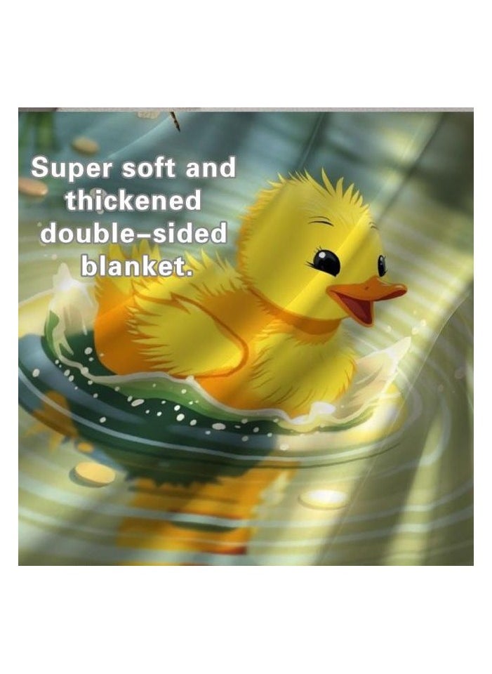 Children's or student cartoon flannel thin blanket (warm and comfortable, suitable for sleep, games) 100cm*150cm - 447