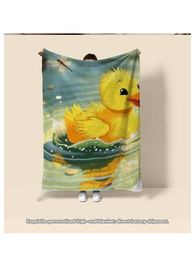Children's or student cartoon flannel thin blanket (warm and comfortable, suitable for sleep, games) 100cm*150cm - 447