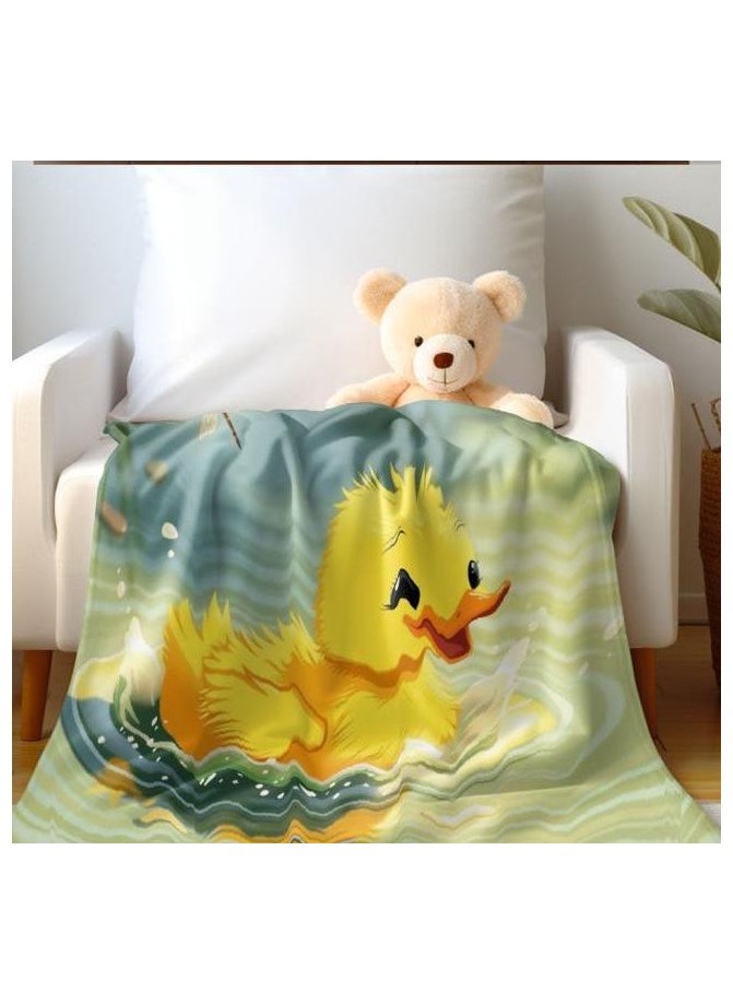 Children's or student cartoon flannel thin blanket (warm and comfortable, suitable for sleep, games) 100cm*150cm - 447
