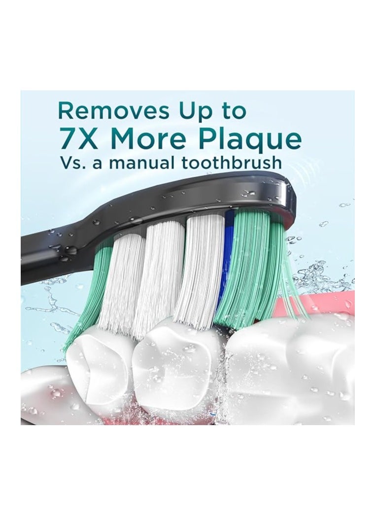 Electric Power Toothbrush with 4 Brush Heads – Fast 2.5-Hour Charge, 120-Day Battery Life, Deep Clean Technology, 5 Brushing Modes, Smart Timer