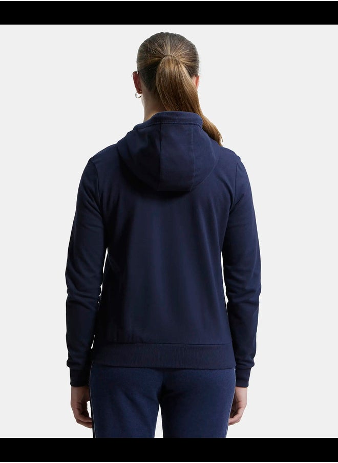 Jockey AW30 Women's Super Combed Cotton French Terry Fabric Hoodie Jacket with Side Pockets