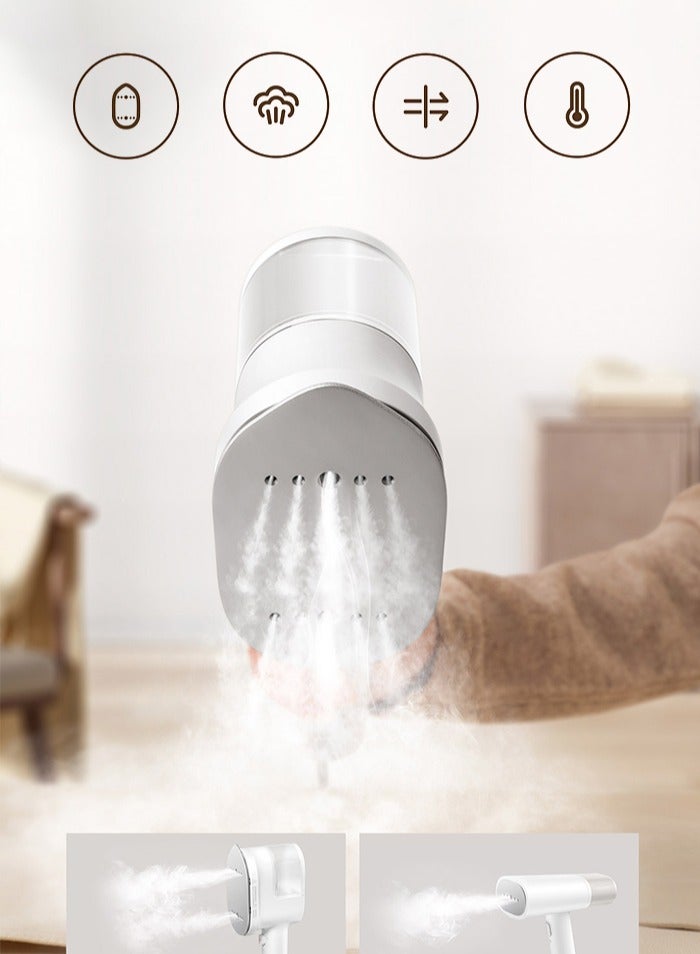 2024 Handheld Steam Ironing Machine Portable Garment Steam Cleaner Iron For Clothes Home Appliance 150 ml 1200 W B502CN White
