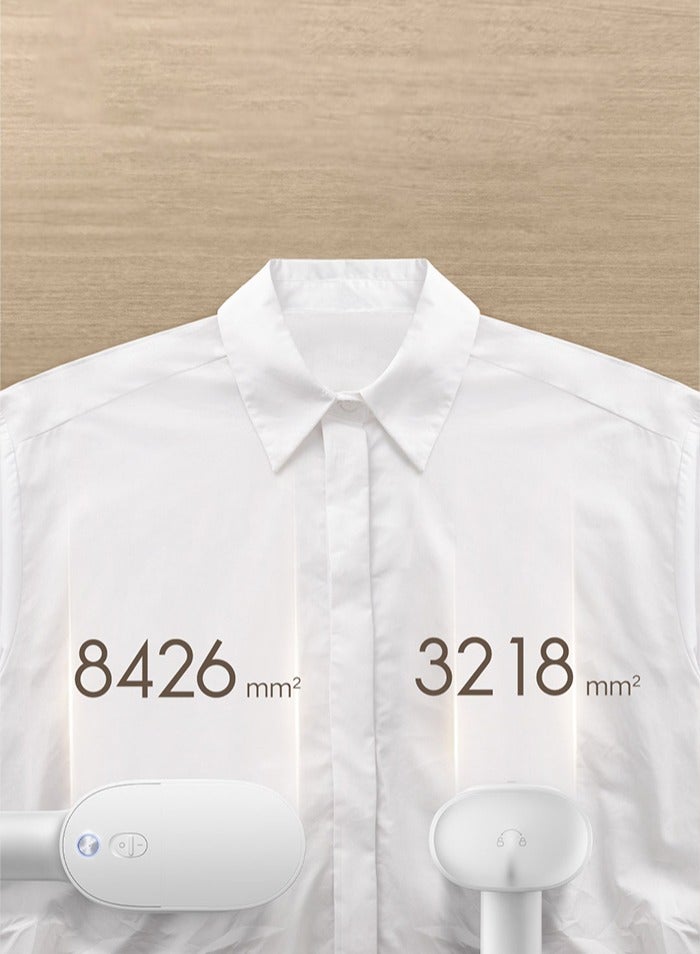 2024 Handheld Steam Ironing Machine Portable Garment Steam Cleaner Iron For Clothes Home Appliance 150 ml 1200 W B502CN White