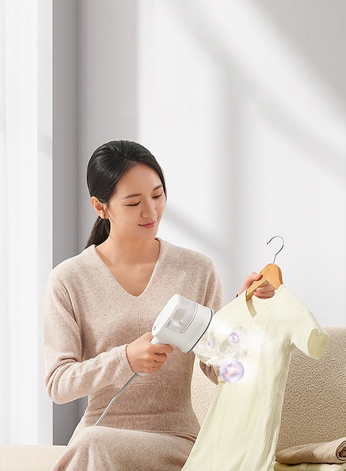 2024 Handheld Steam Ironing Machine Portable Garment Steam Cleaner Iron For Clothes Home Appliance 150 ml 1200 W B502CN White