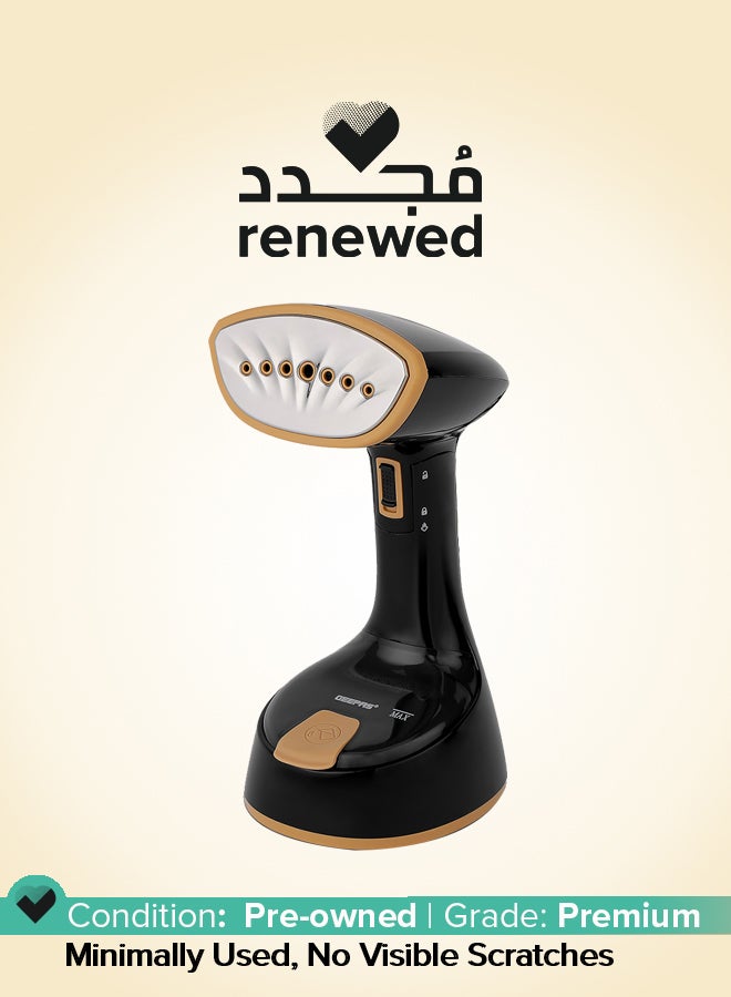 Renewed - Handheld Garment Steamer Equipped with Stainless Steel Head 120 ml 1470 W GF926 Black